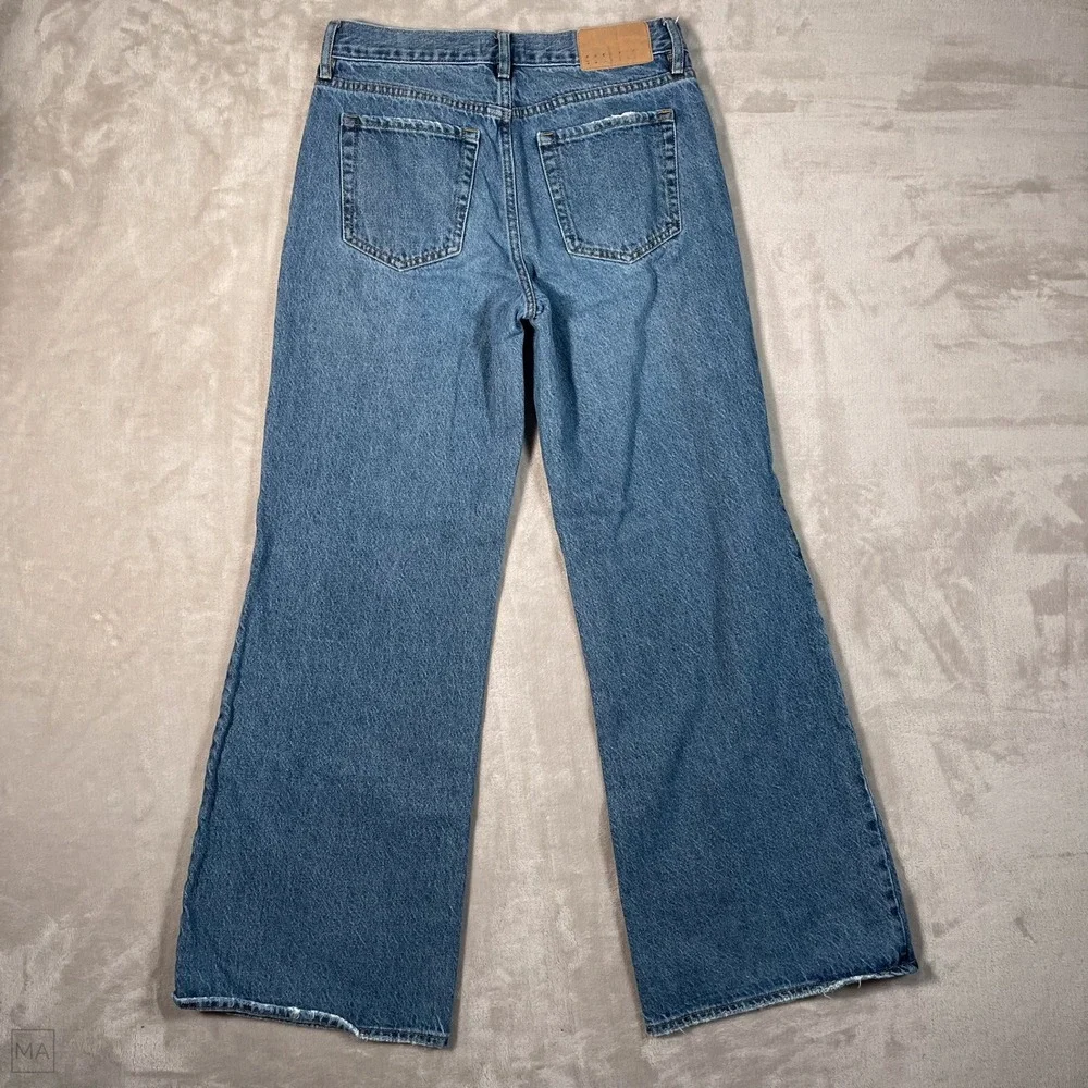 Pacsun Women's Jeans Lena Baggy Denim Casual Wide Leg Relaxed 25 Blue